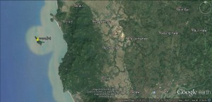 တ္ကအ်ကောန်လုံ (Google Earth)